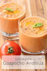Roh Vegane Gazpacho Andaluz Transglobal Pan Party Rezept Gazpacho Rezepte Spanisches Essen