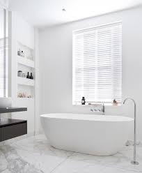 Complete your new bathroom with one of our quality bathtubs in sizes and designs to suit any bathroom space. White Marble Carrara Bathroom By Tbk Design Tiles Baths Direct