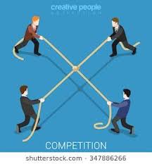 New Link Concept Web Tug Of War Business Man