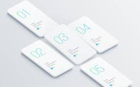 Minimalistic Isometric Iphone Mockup Free Psd Minimalist Iphone Iphone Mockup Phone Mockup