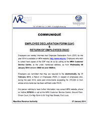 Employment Declaration Form Fill Online Printable Fillable Blank Pdffiller