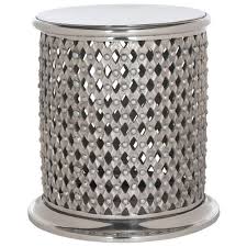 Safavieh Silver End Table Fox5518a Table Stool Lace Table Metal Accent Table