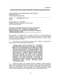 Contoh surat izin sekolah karena urusan keluarga. Panduan Tatatertib Contoh Surat Keputusan Buang Sekolah