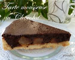 Tarte Mousseuse Au Chocolat Et Aux Poires Avec La Pate Sucree De Pierre Herme Patisseries Et Gourmandises