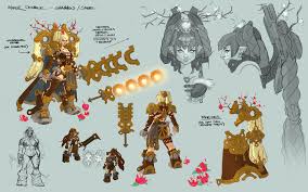 A Much More Detailed Character Sheet From Darksiders This One Goes Inot Aspects Of The Characters Outfit A Game Concept Art Concept Art Characters Concept Art