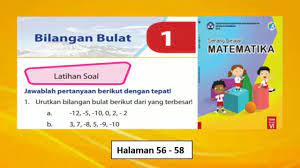 Kunci jawaban matematika kelas 6 halaman 57, 58. Latihan Soal Hal 56 58 Senang Belajar Matematika Kelas 6 Bab 1 Bilangan Bulat Semester 1 Youtube