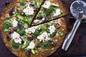 Don't even get me started on that mandarin orange. Spring Vegetable Pizza With Trader Joe S Cauliflower Pizza Crust Kara Lydon