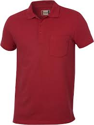 Une petite poche plaquée colorée sur la poitrine. Polo Homme Personnalise Avec Poche Polos Publicitaires