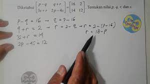 Dan dalam pembahasan yang lalu kita sempat juga membahas bagaimana cara mencari panjang suatu vektor. Tutorial Cara Menyelesaikan Dan Menentukan Nilai Variabel Pada Kesamaan Matriks Part 2 Youtube