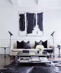 Black And White Modern House Interior Tlv Apartment 3 A Modern Apartment With Neutral Interiors And Black White Accents Black And White Living Room Living Room White Apartment Living Room