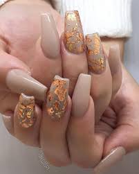 fall vibes september booking available dates open day by day nycnails herbst acrylnagel goldene nagel folien nagel