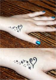 Click here for 55 beautiful heart tattoo designs + the meaning of heart tattoos. Great Combination Tattoos Design Heart And Star Tattoo With Full Small Hand Tattoos Hand Tattoos For Women Hand Tattoos For Girls