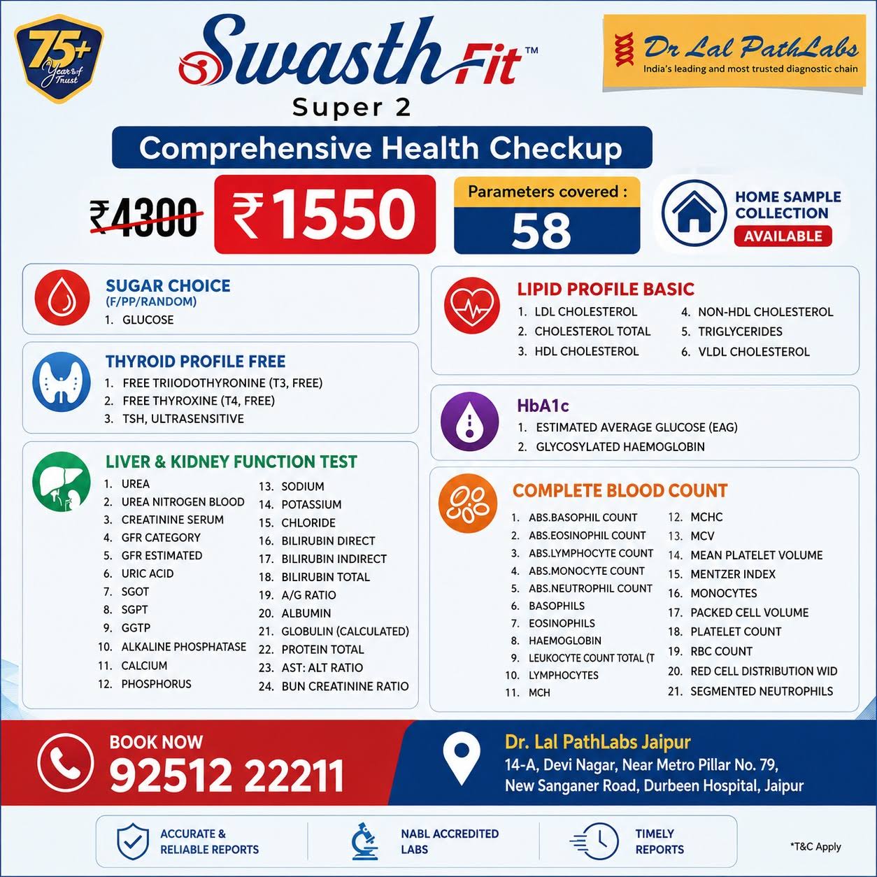 SwasthFit Super 2 Health Checkup product image