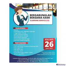 Lowongan kerja cleaning service di masjidil haram 2020. Lowongan Kerja Sebagai Cleaning Service Agustus 2021