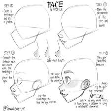 Face Tutorial Character Design Tutorial Profile Drawing Sketch Book