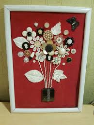 Buttons Faux Silk Leaves Painted White Faux Pearls Shells And Seed Beeds Button Crafts Vintage Jewelry Crafts Pearl Crafts