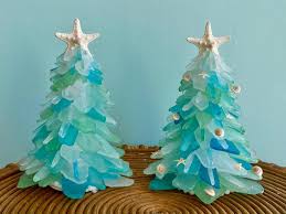 Beautiful sea glass christmas ornaments. These Beautiful Sea Glass Christmas Trees Will Give Your Christmas A Tropical Feel