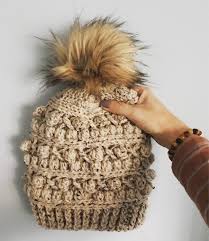 Crocheted Ugly Sweater Hat- PATTERN ONLY- Crochet Pattern, Crochet Hat,  Beanie, Slouchy Hat, Womens Hat, Metro Hat, Faux Fur Pom, Toque