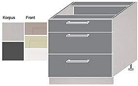 Use a screwdriver on the hinges to release the cupboard doors. Kitchen Cupboard Door Drawer Cabinet 90 Cm Full Extension Body And Front Selection Of Colours 1699031 Qu D3e 90 Amazon De Home Kitchen