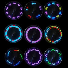 14 Led Motorcycle Cycling Bicycle Bike Wheel Signal Tire Spoke Light 30 Changes Bicycle Lights Bicycle Pump Bicycle Bike