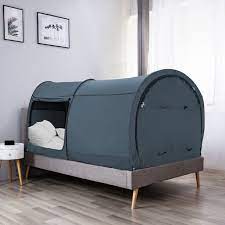 Super easy installation with 2 ways. Bed Canopy Tent W Indoor Curtains Mattress Not Included Full Charcoal Walmart Com Walmart Com