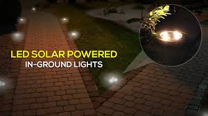 Led Solar Powered In Ground Lights Solar Pathway Lights