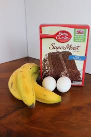 Banana Chocolate Muffins 3 Ingredients Recipe Chocolate Banana Muffins Cake Mix Recipes Banana Recipes