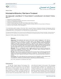 What is the treatment and prognosis for skin cancer? Pdf Cetuximab In Refractory Skin Cancer Treatment