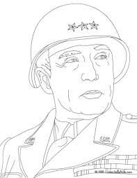 Important People In The Usa History General George Patton People Coloring Pages Coloring Pages Remembrance Day Art