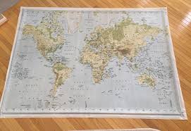 Ikea Premiar Atlas Large 78 X 55 World Map No Frame Flaws Picture Canvas Ebay Ikea Canvas Ikea Premiar Canvas Pictures