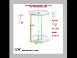 How To Find The Volume Of Hexagonal Aquarium Or Prism Youtube