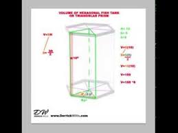 How To Find The Volume Of Hexagonal Aquarium Or Prism Youtube