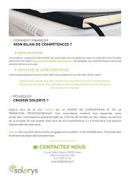 Devenir praticien en bilans de compétences et conduire les bilans de compétences. Votre Bilan De Competences Chez Solerys Solerys