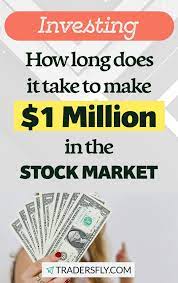How Long Does It Take To Make A Million Dollars 1m In The Stock Market Stock Market Stock Trading Investing