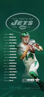 Visit espn to view the new york jets team schedule for the current and previous seasons. 2019 New York Jets Schedule Downloadable Wallpaper
