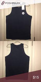 Men S Converse Tank Top In Navy Tank Tops Tops Converse Shirt