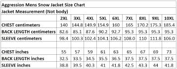 Size Chart Mens Jackets Canada Goose Jackets Size Chart