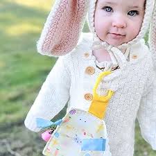 Amazon.com: Baby Jack & Co 8x8” Easter Lovey Tag Toys for Babies