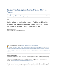 Dialogue: the interdisciplinary journal of popular culture and pedagogy