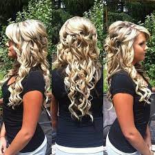 Curls Half Down My Wedding Ideas Hair Styles Down Hairstyles Long Hair Styles