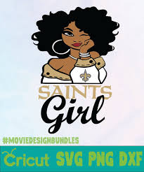 Caluya design | free svg. Saints Girl Logo Nfl Svg Png Dxf Movie Design Bundles