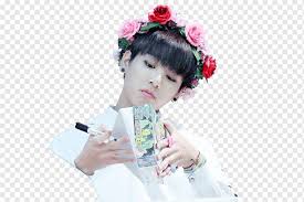 Decorate your laptops, water bottles, . Jungkook Bts I Need U The Most Beautiful Moment In Life Part 1 We Heart It Jungkook Hair Accessory Flower Girl Png Pngwing