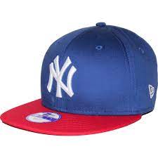 New Era 9fifty Kids Cotton Block Ny Yankees Blue Red Snapback Cap New Era New Era Cap Fitted Baseball Caps New Era