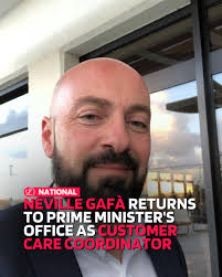 Neville Gafà has returned to the Office of the Prime Minister (OPM),  resuming duties similar to those he held under former Prime Minister Joseph  Muscat. This time, however, Gafà will report to