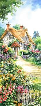 Path To Cottage Counted Cross Stitch Pattern In Pdf Format By Maxispatterns On Resimler Resim Tablolar