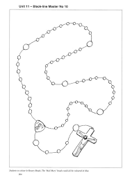 Rosary Coloring Sheet Catholic Coloring Catholic Symbols Rosary Drawing