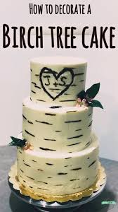 Buttercream Birch Tree Wedding Cake Birch Tree Wedding Cake Tutorial In 2020 With Images Country Wedding Cakes Birch Wedding Cakes Wedding Cake Tree