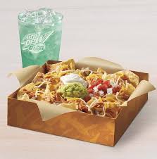 Grande Nachos Box Shredded Chicken Customize It Taco Bell Taco Bell Easy Taco Recipes Taco Bell Recipes