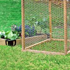 Expert Gardener Galvanized Steel Gray Chicken Wire 24 X 10 Roll Walmart Com Diy Garden Fence Garden Fence Lawn And Garden