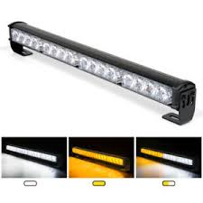 Xprite 18 Inch Windshield Dash Light Bar Traffic Advisor Flash Emergency Warning Ebay